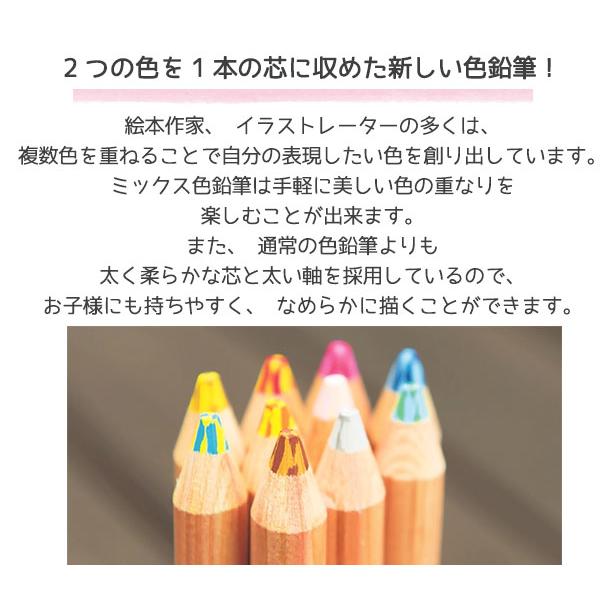 ミックス色鉛筆 20本 コクヨ KE-AC2 色えんぴつ 混色色鉛筆 キッズ