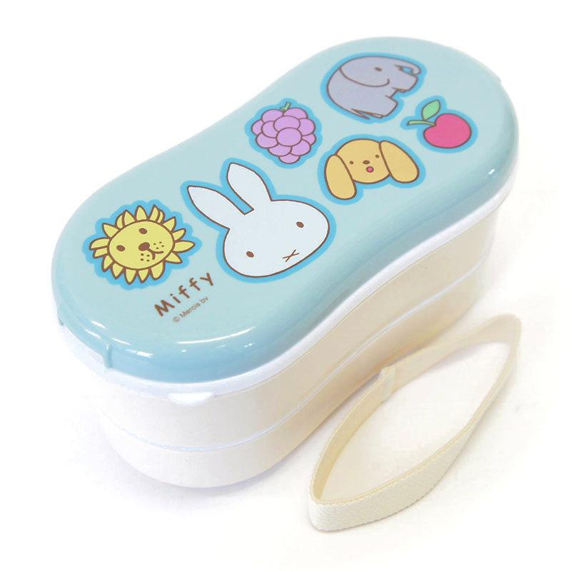 ミッフィー Miffy お箸付き2段 ランチボックス 子供用お弁当箱 2段ランチボックス 入れ子式 キッズ L Mf594 コムキッズヤフー店 通販 Yahoo ショッピング
