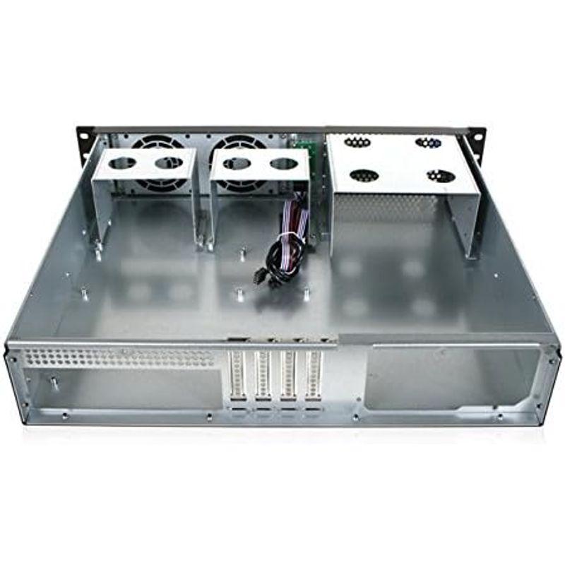 iStarUSA D-214-MATX - 2U コンパクトラックマウント microATX対応シャーシ D-214-MATX