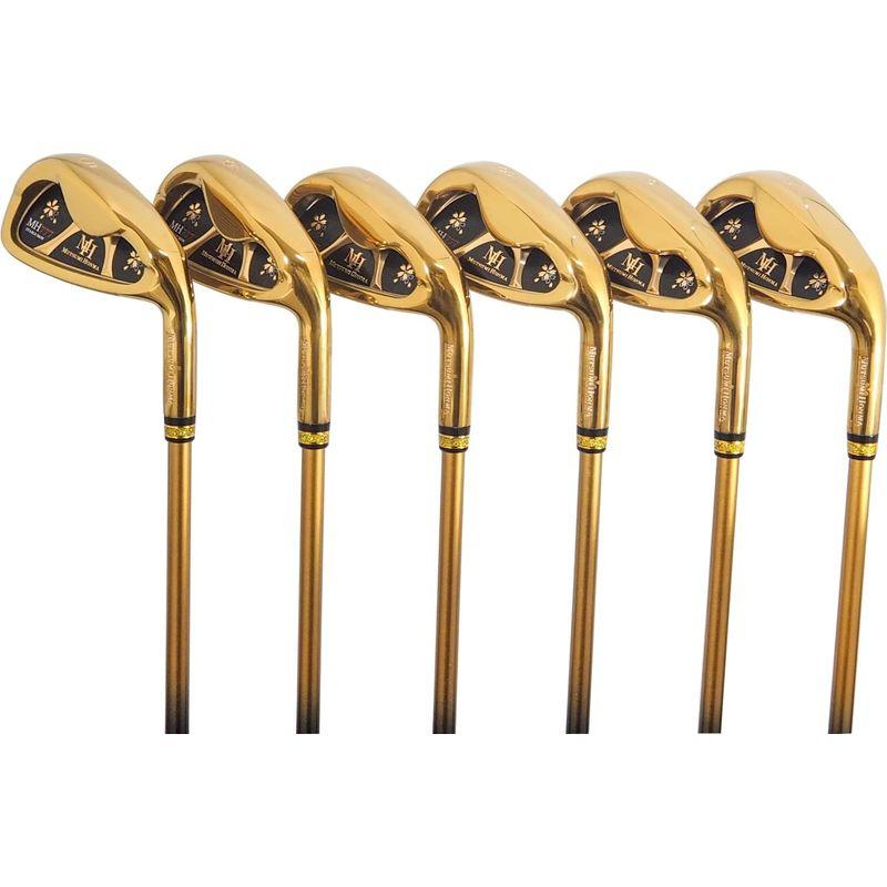 【新品 30%off 送料無料】 MUTSUMI HONMA ムツミ ホンマ 本間睦 MH-777 ワンレングスアイアン ゴールドIP 6本組 (#5-9.PW) オリジナル 【EIM8961048613】(31434円)