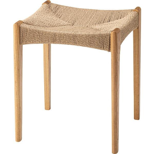 ペーパーコードスツール ダイニングチェア チェア チェアー 椅子 イス 食卓チェア アジアン 木製 おしゃれ 完成品 ナチュラル | 