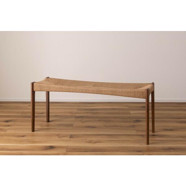 ペーパーコードベンチ ダイニングベンチ 長椅子 2人掛け チェア チェアー 椅子 イス 食卓チェア アジアン 木製 おしゃれ 完成品 ブラウン |  | 12