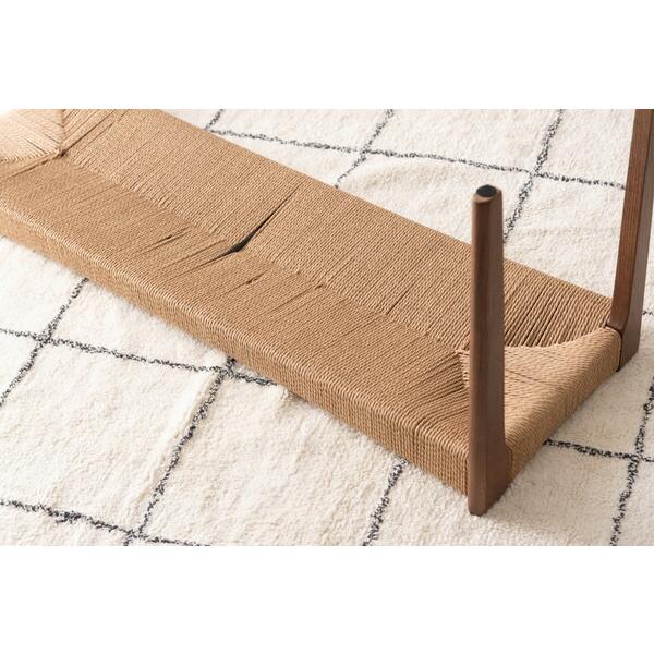 ペーパーコードベンチ ダイニングベンチ 長椅子 2人掛け チェア チェアー 椅子 イス 食卓チェア アジアン 木製 おしゃれ 完成品 ブラウン |  | 16