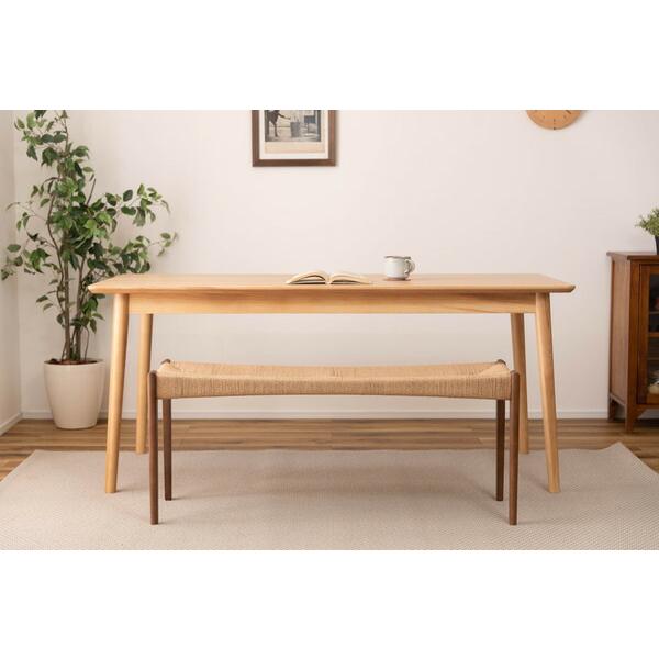 ペーパーコードベンチ ダイニングベンチ 長椅子 2人掛け チェア チェアー 椅子 イス 食卓チェア アジアン 木製 おしゃれ 完成品 ブラウン |  | 07