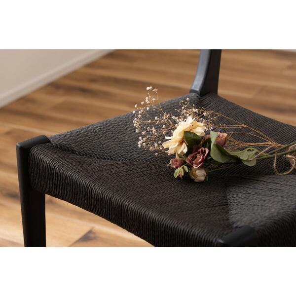 ペーパーコードチェア ブラック ダイニングチェア リビング 食卓チェアー 椅子 いす おしゃれ 木製 モダン レトロ 北欧 |  | 13