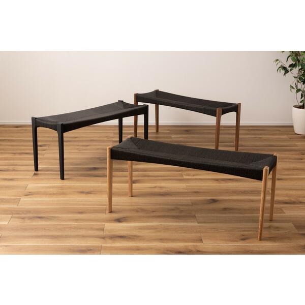 ペーパーコードベンチ ブラウン ダイニングベンチ リビング 食卓チェアー 椅子 いす おしゃれ 木製 モダン レトロ 北欧 |  | 04