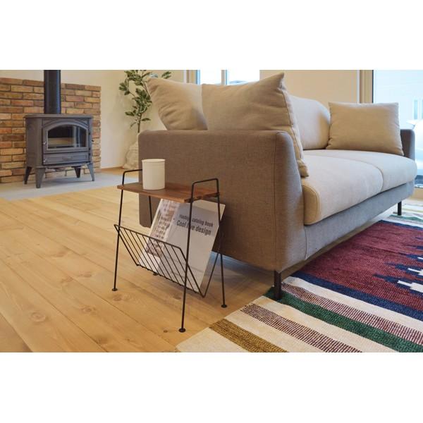 完成品 サイドテーブル 幅39.5cm 木製 収納 マガジンラック スリム ナイトテーブル ベッドサイドテーブル ソファーサイドテーブル |  | 03