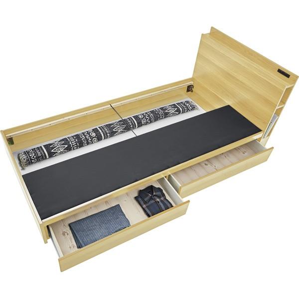 シングルベッド ベットフレームのみ 収納付き 引き出し 収納ベッド 宮付き 棚付き コンセント付き シングルサイズ シングルベット ベット |  | 01