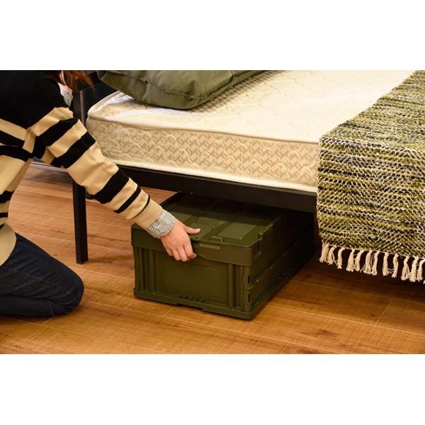 折りたたみコンテナボックス フォールディングコンテナー３０Ｌ 押入れ収納ボックス ふた付き スタッキング 収納箱 ストレージボックス |  | 05