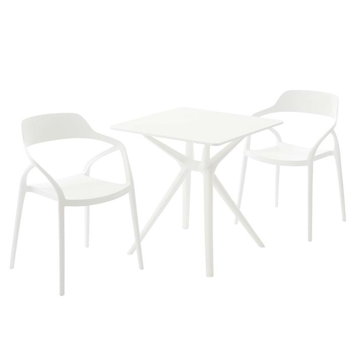 チェア ダイニングチェア おしゃれ モダン テラス 食卓椅子 いす イス スタッキング インテリア デザイン リビング パソコンチェア ワークチェア ホワイト |  | 04