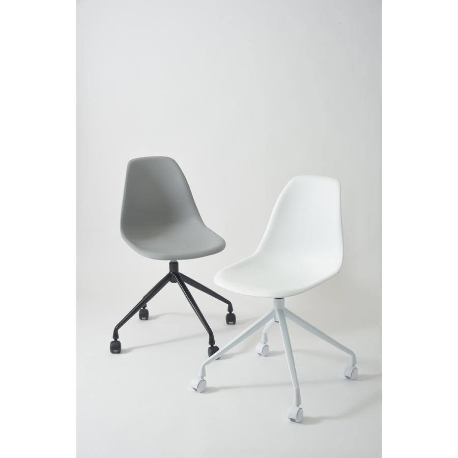 回転チェア ホワイト ダイニングチェア モダン キャスター付き 食卓椅子 いす イス インテリア デザイン リビング パソコンチェア ワークチェア かわいい |  | 01