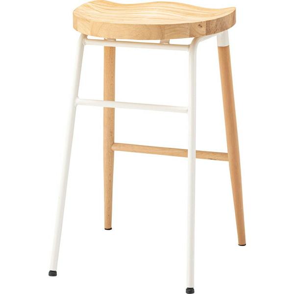 ハイスツール カウンターチェアー ハイチェア 天然木 木製 スチール コンパクト おしゃれ 北欧  いす 椅子 ホワイト |  | 01