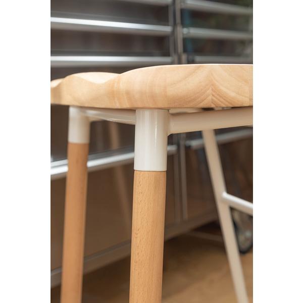 ハイスツール カウンターチェアー ハイチェア 天然木 木製 スチール コンパクト おしゃれ 北欧  いす 椅子 ホワイト |  | 20