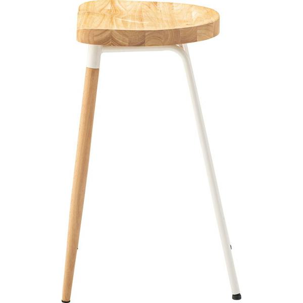 ハイスツール カウンターチェアー ハイチェア 天然木 木製 スチール コンパクト おしゃれ 北欧  いす 椅子 ホワイト |  | 03