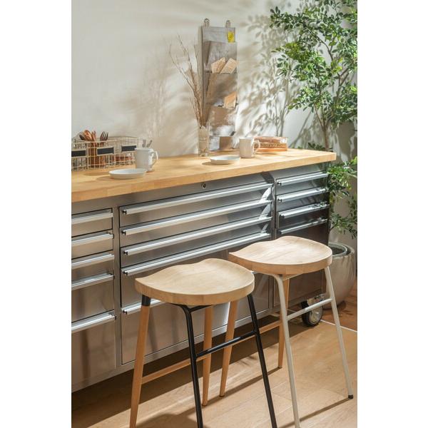 ハイスツール カウンターチェアー ハイチェア 天然木 木製 スチール コンパクト おしゃれ 北欧  いす 椅子 ホワイト |  | 08