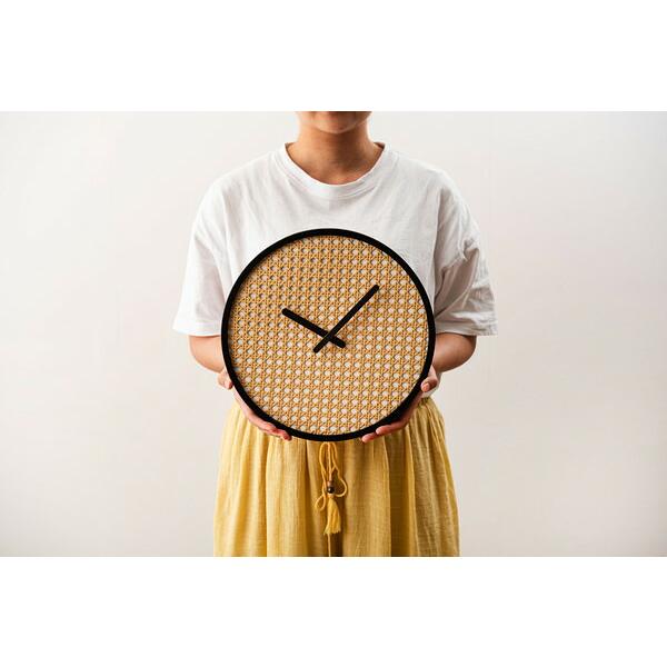 ウォールクロック 壁掛け時計 おしゃれ シンプル レトロ アジアンテイスト 2針 和モダン 和風 完成品 ナチュラルテイスト ブラック 電池 ラウンド サークル 丸型 | ブランド登録なし | 11