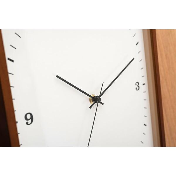 ウォールクロック 壁掛け時計 おしゃれ シンプル レトロ アジアンテイスト 2針 和モダン 和風 完成品 ナチュラルテイスト 電池 角型 四角 | ブランド登録なし | 12