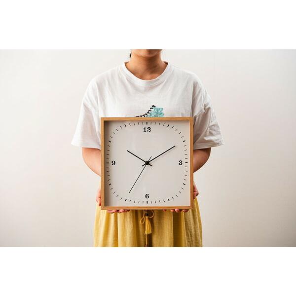 ウォールクロック 壁掛け時計 おしゃれ シンプル レトロ アジアンテイスト 2針 和モダン 和風 完成品 ナチュラルテイスト 電池 角型 四角 | ブランド登録なし | 11