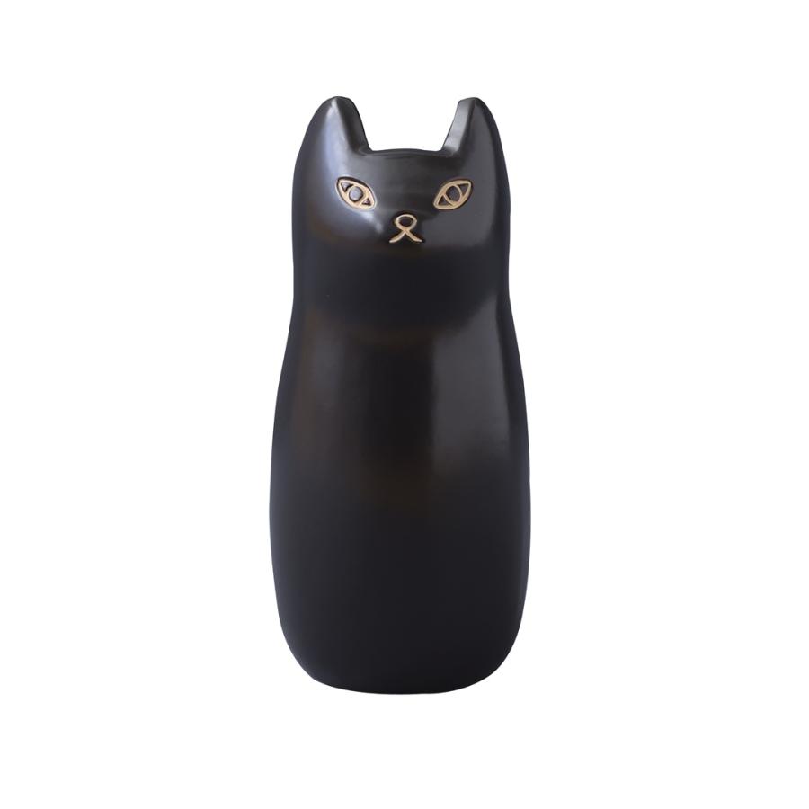 傘立て ブラック 陶器 ねこ かわいい おしゃれ キャット 傘置き 傘入れ 猫 インテリア アクセント アンティーク モダン 置物 スリム |  | 02