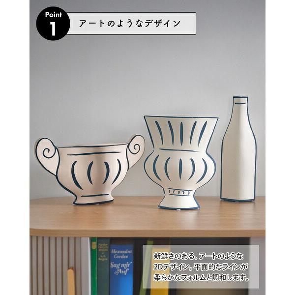 花瓶 フラワーベース ベージュ おしゃれ 花びん 北欧 アンティーク 花器 平面的 陶器 完成品 オブジェ インテリア 置き物 飾り物 クラシック かっこいい | ブランド登録なし | 05