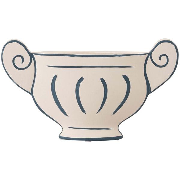 花瓶 フラワーベース ホワイト おしゃれ 花びん 北欧 アンティーク 花器 平面的 陶器 完成品 オブジェ インテリア 置き物 飾り物 クラシック かっこいい | ブランド登録なし | 01