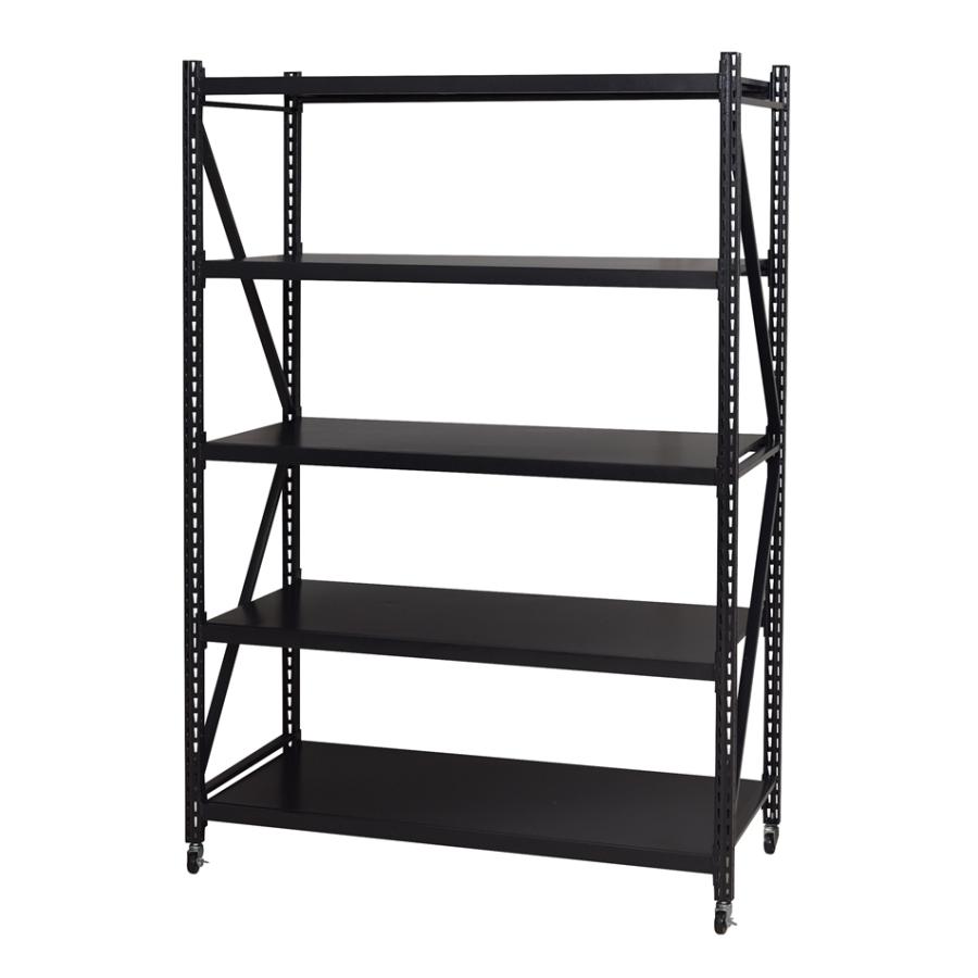 ボルトレスラック D60 ブラック 奥行き60ｃｍ 無骨 オープンラック スチールラック 収納棚 インダストリアル 西海岸 シェルフ キッチン 食器棚 オープンシェルフ | 