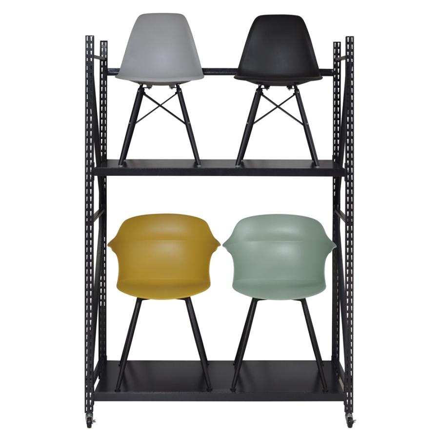 ボルトレスラック D60 ブラック 奥行き60ｃｍ 無骨 オープンラック スチールラック 収納棚 インダストリアル 西海岸 シェルフ キッチン 食器棚 オープンシェルフ |  | 04