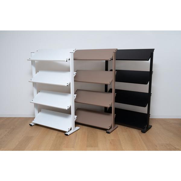 2WAYラック4D ブラック 4段 オープンシェルフ オープンラック ブックラック 本棚 おしゃれ 収納棚 ディスプレイラック 幅80 |  | 10