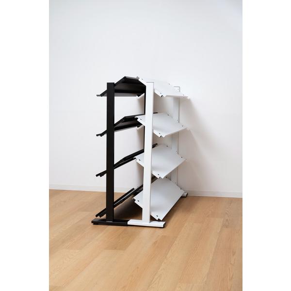 2WAYラック4D ブラック 4段 オープンシェルフ オープンラック ブックラック 本棚 おしゃれ 収納棚 ディスプレイラック 幅80 |  | 13