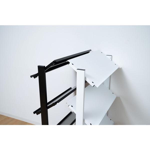 2WAYラック4D ブラック 4段 オープンシェルフ オープンラック ブックラック 本棚 おしゃれ 収納棚 ディスプレイラック 幅80 |  | 14