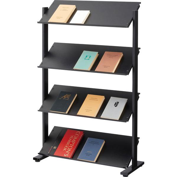 2WAYラック4D ブラック 4段 オープンシェルフ オープンラック ブックラック 本棚 おしゃれ 収納棚 ディスプレイラック 幅80 |  | 02