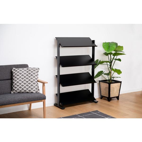 2WAYラック4D ブラック 4段 オープンシェルフ オープンラック ブックラック 本棚 おしゃれ 収納棚 ディスプレイラック 幅80 |  | 04