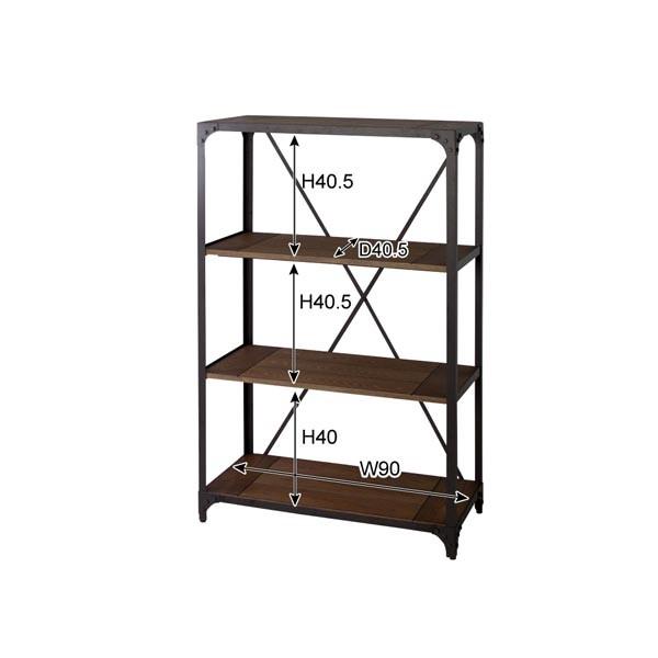 オープンラック 収納棚 スチール ラック 天然木 木製 リビング収納 キッチン収納 飾り棚 収納ラック ディスプレイ |  | 04