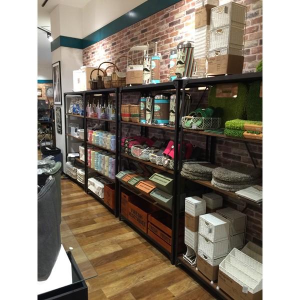 オープンラック 収納棚 幅121cm スチール ラック 天然木 木製 リビング収納 キッチン収納 飾り棚 収納ラック ディスプレイ |  | 02