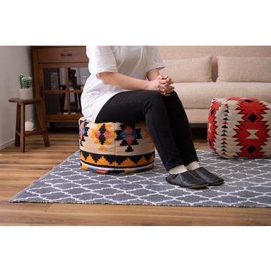 キリムスツール おしゃれ かわいい 腰掛け 玄関椅子 いす 足置き アクセント 軽量 ビーズクッション |  | 15