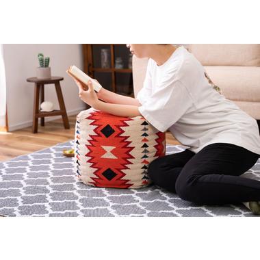 キリムスツール おしゃれ かわいい 腰掛け 玄関椅子 いす 足置き アクセント 軽量 ビーズクッション |  | 17