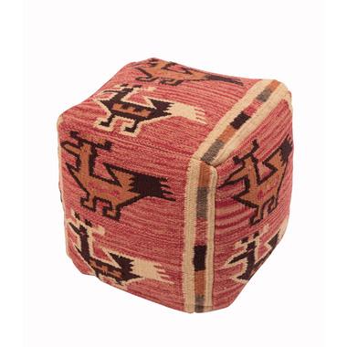 キリムスツール おしゃれ かわいい 腰掛け 玄関椅子 いす 足置き アクセント 軽量 ビーズクッション | 