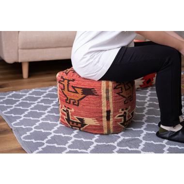 キリムスツール おしゃれ かわいい 腰掛け 玄関椅子 いす 足置き アクセント 軽量 ビーズクッション |  | 14