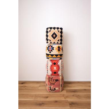 キリムスツール おしゃれ かわいい 腰掛け 玄関椅子 いす 足置き アクセント 軽量 ビーズクッション |  | 08