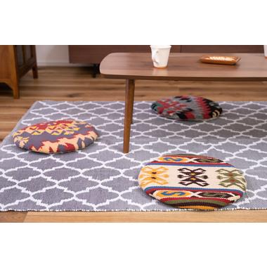 キリム シートクッション おしゃれ かわいい 座布団 アクセント チェアパッド チェアパット |  | 13