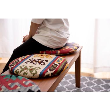キリム シートクッション おしゃれ かわいい 座布団 アクセント チェアパッド チェアパット |  | 19