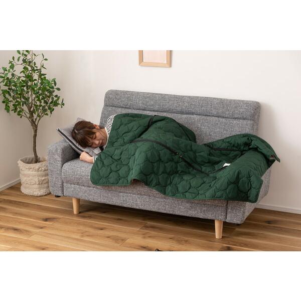 クッションブランケット グリーン クッション 毛布 もうふ ひざかけ 膝かけ おしゃれ 掛け毛布 軽量 軽い あったか アウトドア キャンプ |  | 05