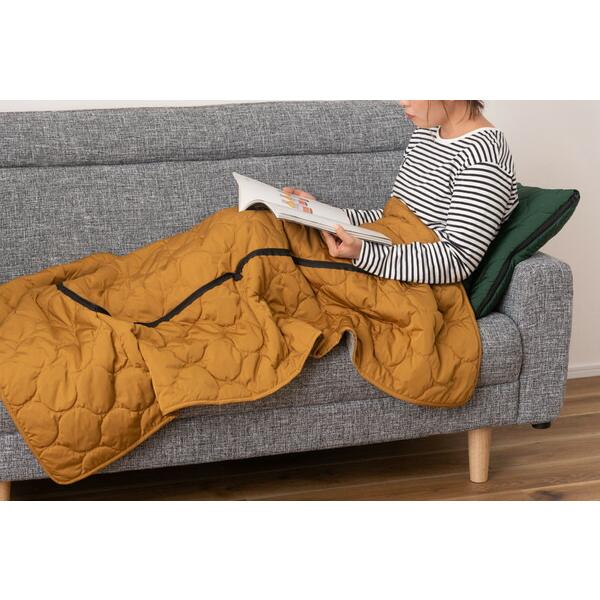 クッションブランケット グリーン クッション 毛布 もうふ ひざかけ 膝かけ おしゃれ 掛け毛布 軽量 軽い あったか アウトドア キャンプ |  | 06