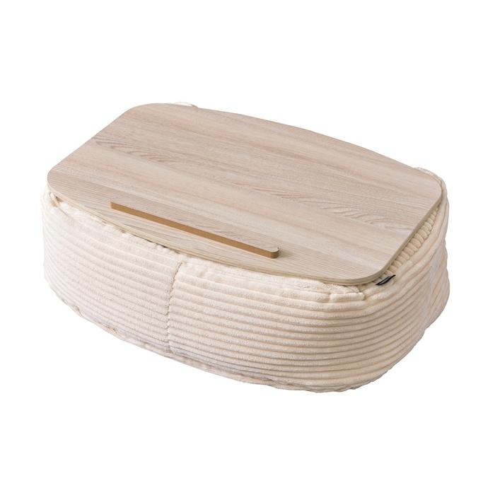 テーブルクッション L 膝上テーブル WH サイドテーブル ビーズクッション まくら ひざ上 車内 寝室 読書 パソコン タブレット ipad テレワーク シンプル |  | 01