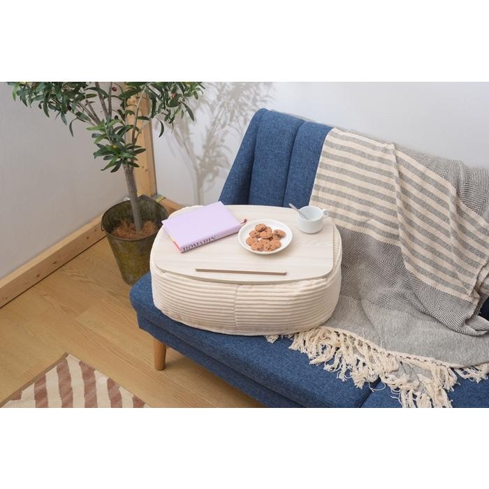 テーブルクッション L 膝上テーブル WH サイドテーブル ビーズクッション まくら ひざ上 車内 寝室 読書 パソコン タブレット ipad テレワーク シンプル |  | 04