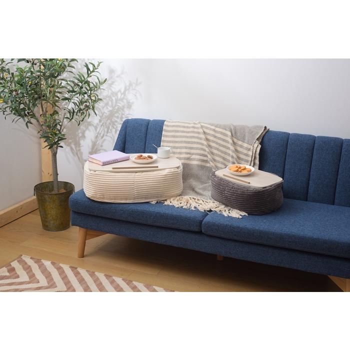 テーブルクッション L 膝上テーブル WH サイドテーブル ビーズクッション まくら ひざ上 車内 寝室 読書 パソコン タブレット ipad テレワーク シンプル |  | 05