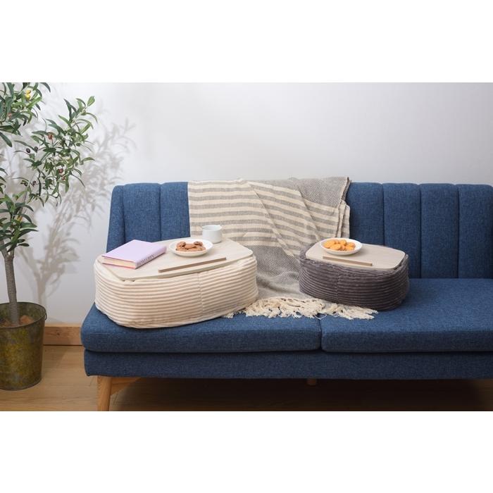 テーブルクッション L 膝上テーブル WH サイドテーブル ビーズクッション まくら ひざ上 車内 寝室 読書 パソコン タブレット ipad テレワーク シンプル |  | 06