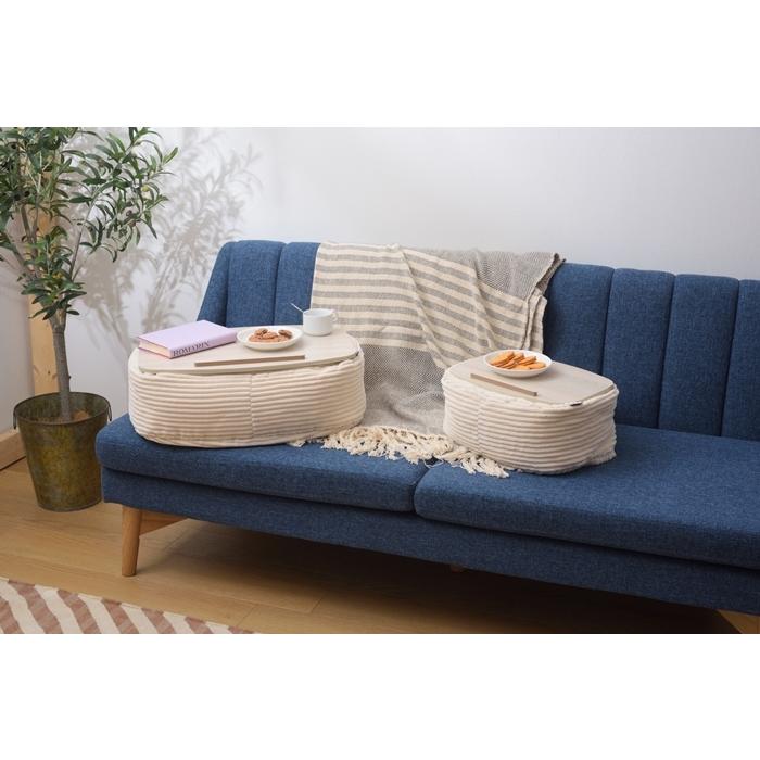 テーブルクッション L 膝上テーブル WH サイドテーブル ビーズクッション まくら ひざ上 車内 寝室 読書 パソコン タブレット ipad テレワーク シンプル |  | 07