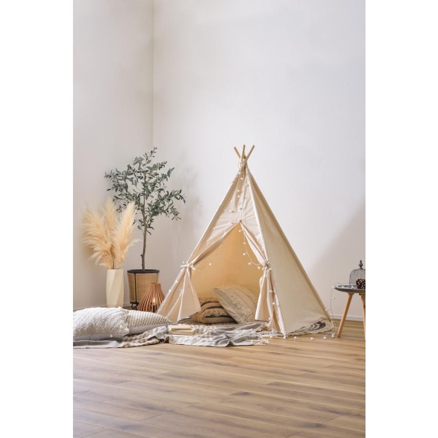 ティピーテント ハウス キッズテント キッズハウス 子供部屋 インテリア ペットハウス ペットテント 子どもテント 室内 秘密基地 隠れ家 シンプル おしゃれ |  | 06
