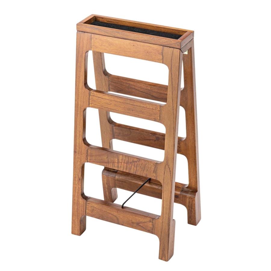 シューズラック 3段 折りたたみ ブラウン 靴置き 玄関収納 スリム 木製 省スペース 靴収納 モダン ミッドセンチュリー 1人暮らし シューズ棚 鍵入れ 小物入れ | 